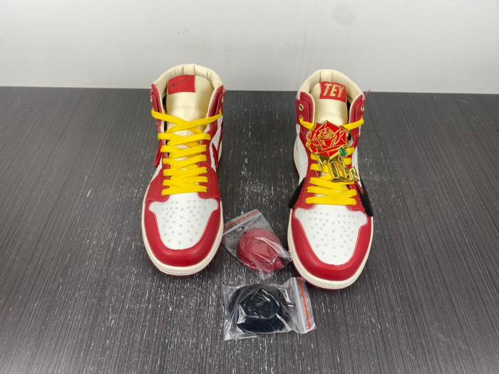 air jordan 1 zoom cmft 2 x teyana taylor gym red fj0604-601