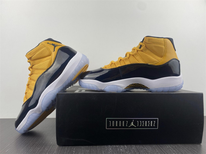 air jordan 11 retro black yellow ct8012-118
