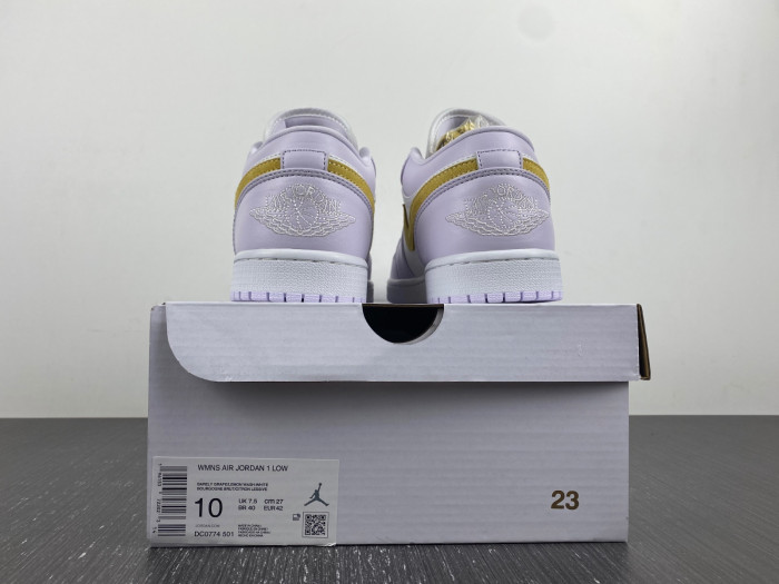 air jordan 1 low wmns purple yellow dc0774-501