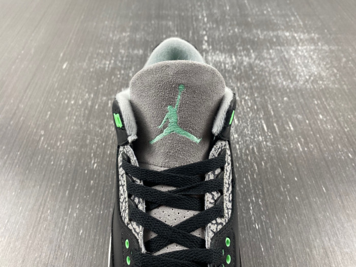 air jordan 3 "black/green glow" ct8532-031