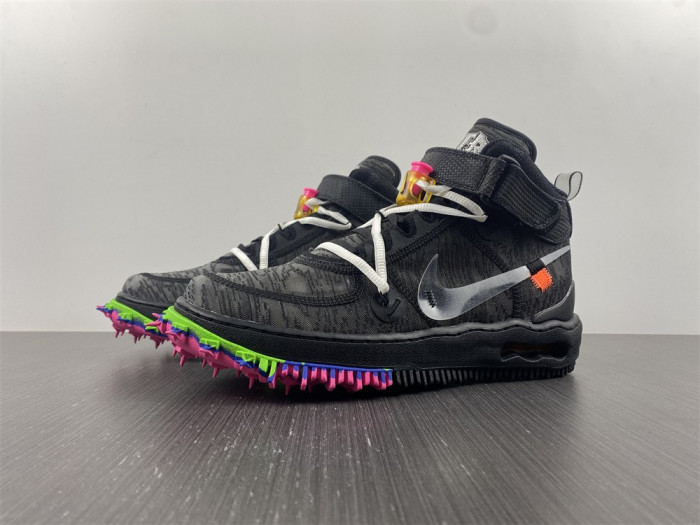 off-white x nike air force 1 mid black do6290-001