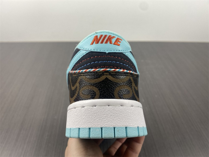 nike dunk low barber shop black dh7614-001