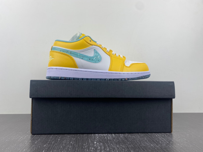 air jordan 1 low yellow white grind dx4375-800