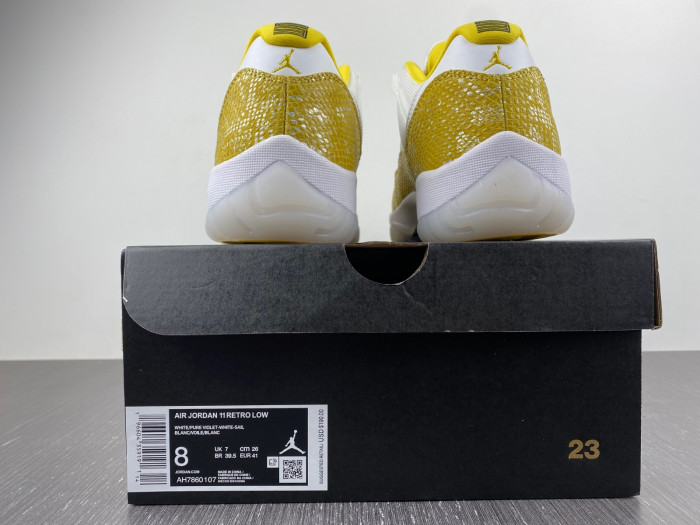 air jordan 11 low “yellow snakeskin” ah7860-107