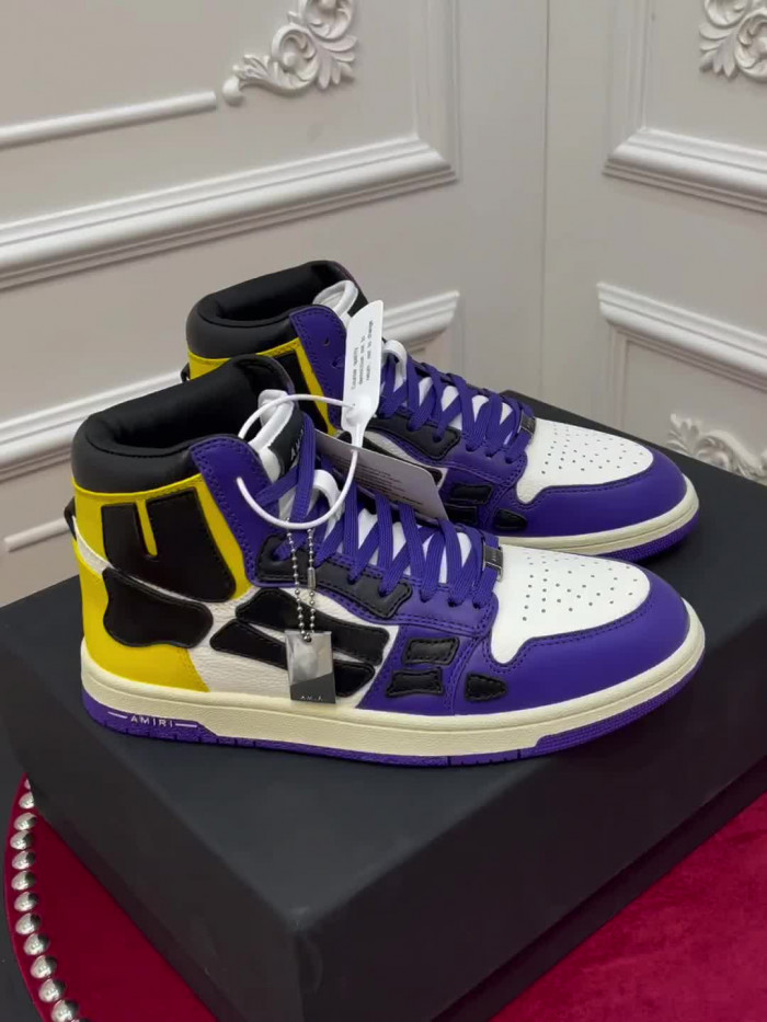 amiri* skel leather sneakers