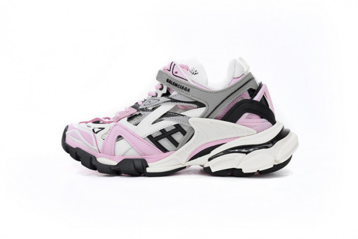belanciaga Track 2 Sneaker Pink White 568615 W3AE2 5291