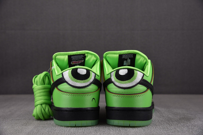 the powerpuff girls x nike sb dunk low “buttercup” fz8319-300