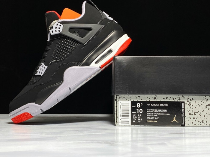 air jordan 4 retro "bred 2019 release" 308497-060