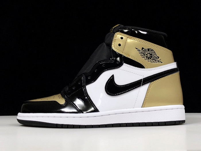 air jordan 1 retro high nrg patent gold toe 861428-007