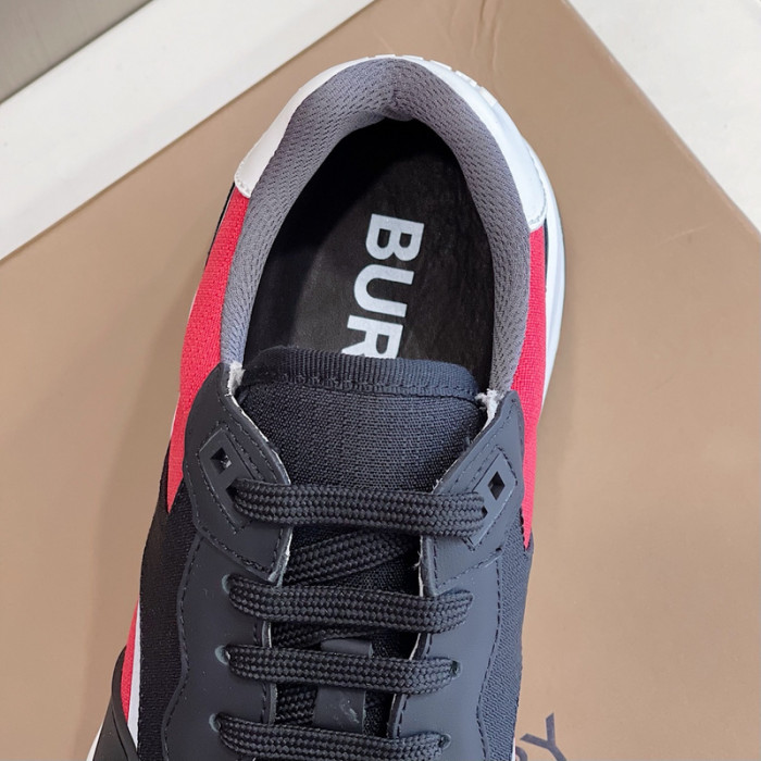 Bur*berry Vintage Check, Leather and Mesh Sneakers