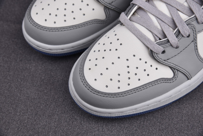 d1or x air jordan 1 low aj1 grey white black 553668 998