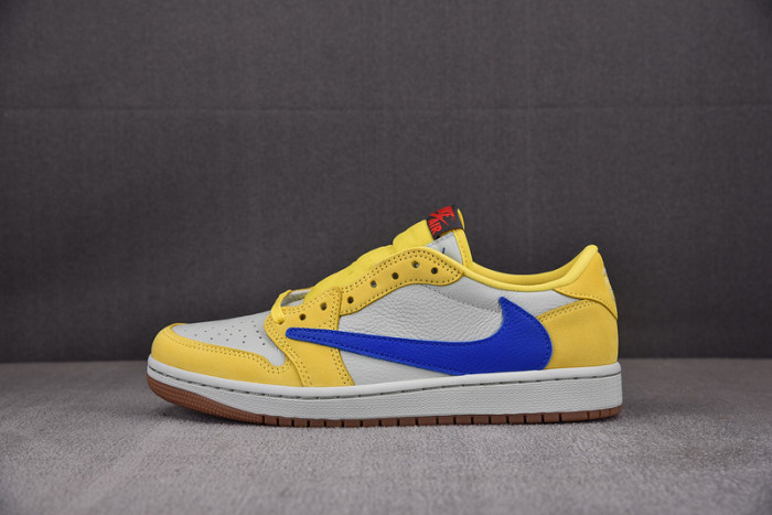 travis scott x air jordan 1 low og “canary” dz4137-700