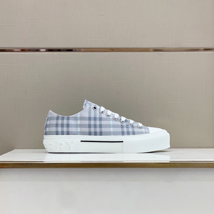 B**rry vintage check cotton sneakers
