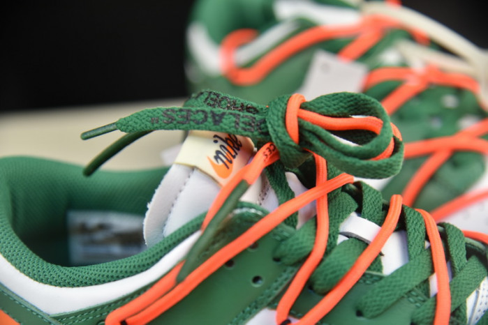 off white nike dunk low pine green ct0856-100